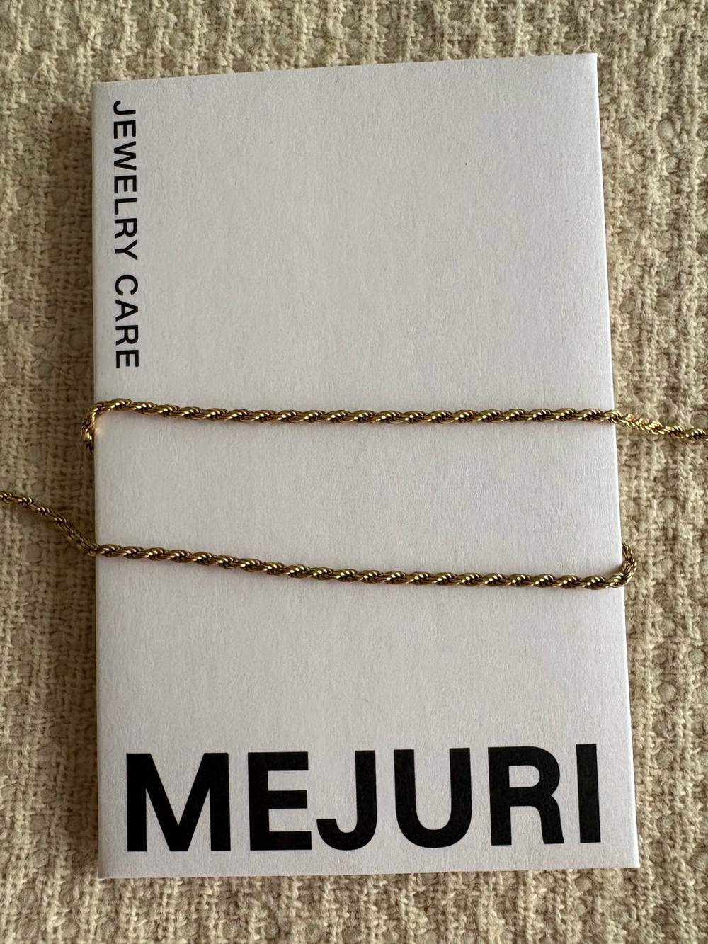 Mejuri 10k gold necklace